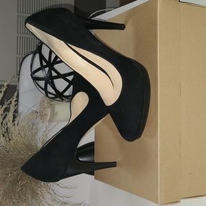 Cole Haan Chelsea High Pump Black Suede